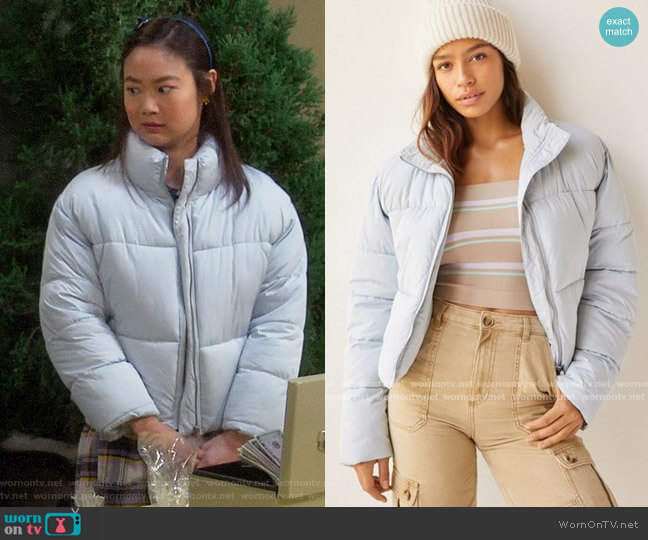 Urban Outfitters Hadley Puffer Jacket worn by Jen (Krista Marie Yu) on Last Man Standing
