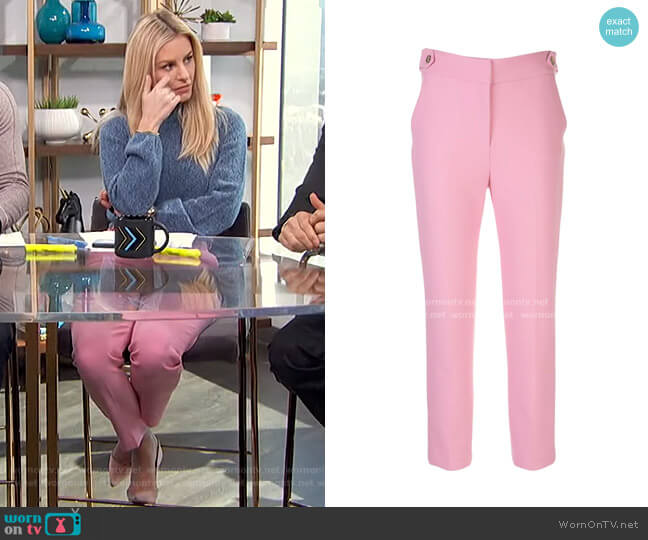 Veronica Beard Gamila Cropped Tailored Trousers worn by Morgan Stewart on E! News