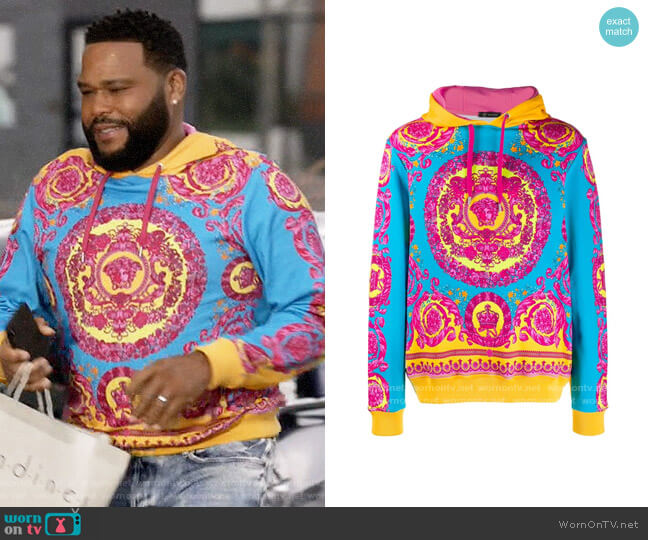 Versace Medusa Hoodie worn by Andre Johnson (Anthony Anderson) on Black-ish