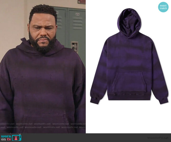 Amiri Shotgun Tie Dye Oversized Hoody worn by Andre Johnson (Anthony Anderson) on Black-ish