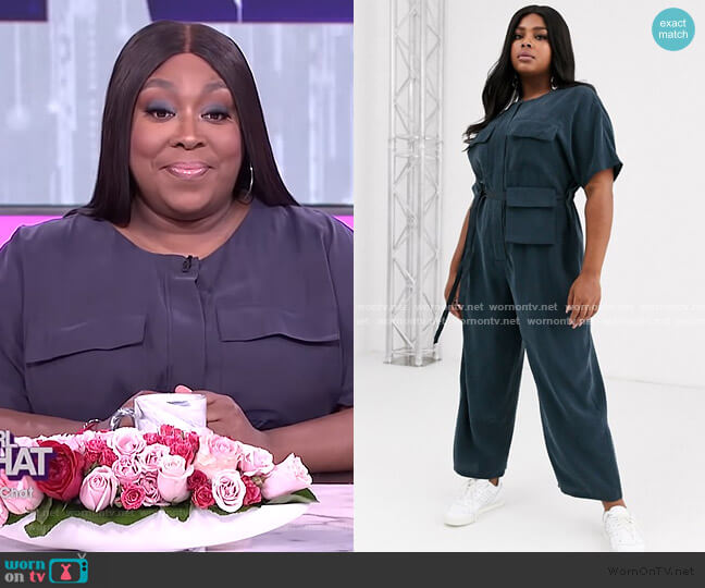 ASOS Curve Minimal Boiler Jumpsuit worn by Loni Love on The Real
