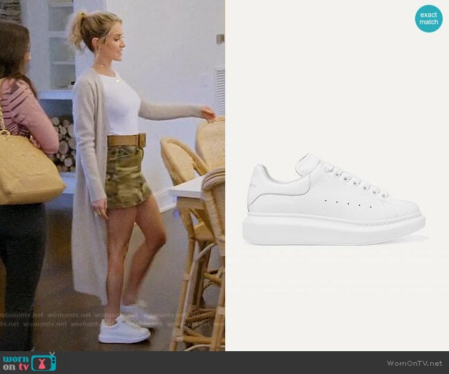 Alexander McQueen Leather exaggerated-sole sneakers worn by Kristin Cavallari on Very Cavallari