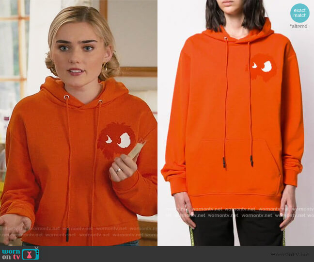 Alexander McQueen Chester Hooded Sweatshirt worn by Taylor Otto (Meg Donnelly) on American Housewife