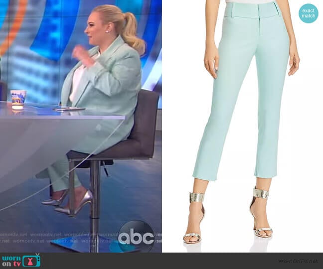 Alice + Olivia Stacey Slim Ankle Pants worn by Meghan McCain on The View