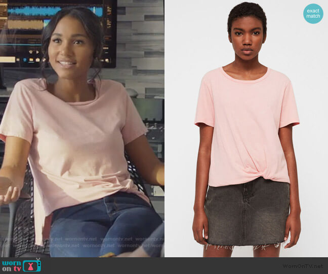 All Saints Wilma T-Shirt worn by Layla Keating (Greta Onieogou) on All American