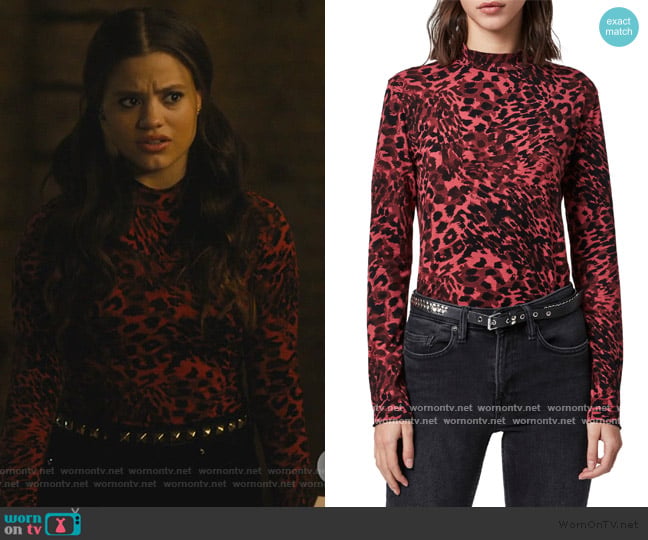 All Saints Redar Kiara Top worn by Maggie Vera (Sarah Jeffery) on Charmed