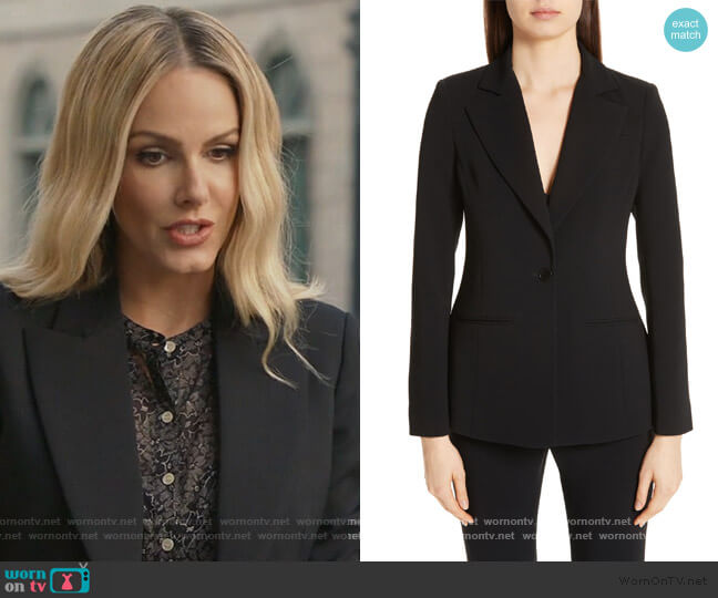 Altuzarra Acacia One Button Jacket worn by Laura Baker (Monet Mazur) on All American