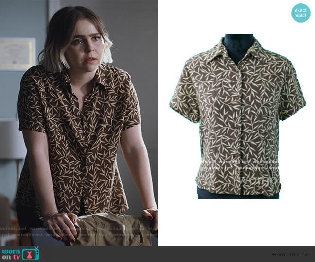 Sears Floral Shirt worn by Annie Marks (Mae Whitman) on Good Girls