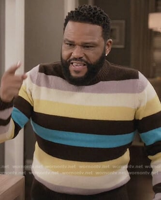 Andre’s striped wool sweater on Black-ish