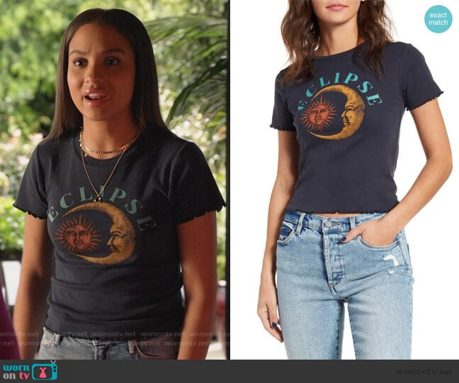 Urban Outfitters Eclipse Lettuce Edge Tee worn by May Grant (Corinne Massiah) on 9-1-1