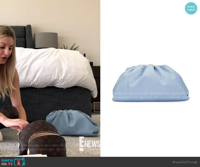 Bottega Veneta The Pouch Bag in Butter Calf Leather worn by Morgan Stewart on E! News