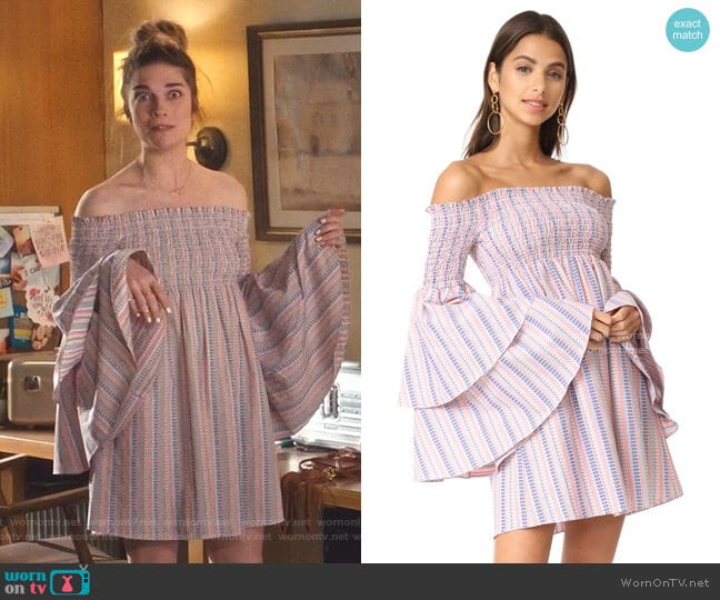 Caroline Constas Appolonia Dress worn by Alexis Rose (Annie Murphy) on Schitts Creek