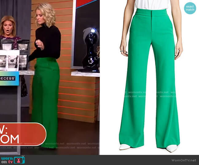 Alice + Olivia Dylan Pants worn by Sara Haines on Good Morning America