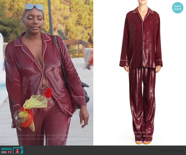 Emilio Pucci Pajama Top and Pant worn by Nene Leakes on The Real Housewives of Atlanta
