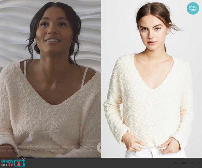 Free People Popcorn Sweater worn by Layla Keating (Greta Onieogou) on All American