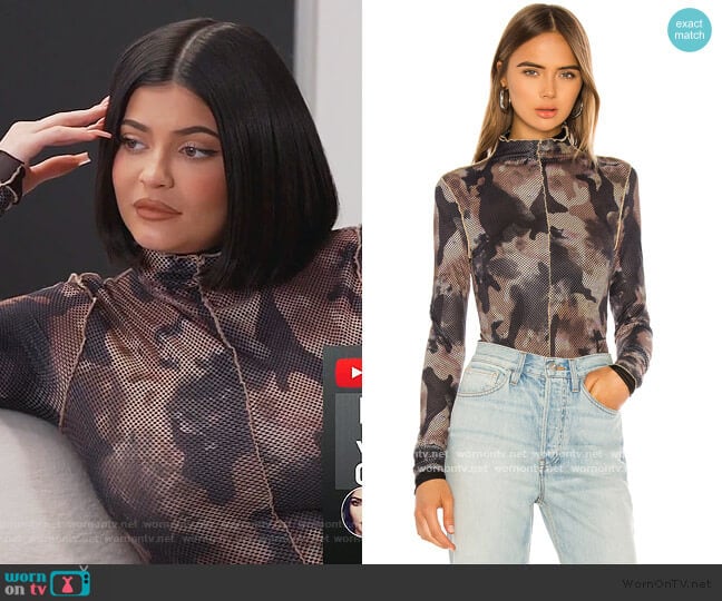 I AM GIA Elara Bodysuit worn by Kylie Jenner on Keeping Up with the Kardashians