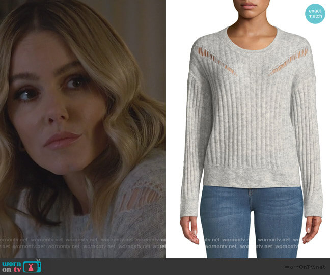IRO Opera Ribbed Pullover Sweater worn by Laura Baker (Monet Mazur) on All American