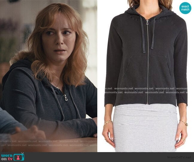 James Perse Vintage Cotton Hoodie worn by Beth Boland (Christina Hendricks) on Good Girls