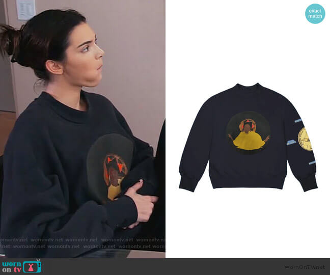Kanye West Jesus Is King Detroit Sweatshirt worn by Kendall Jenner on Keeping Up with the Kardashians