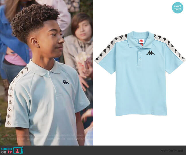 Kappa 222 Banda Calsi Polo worn by Jack Johnson (Miles Brown) on Black-ish