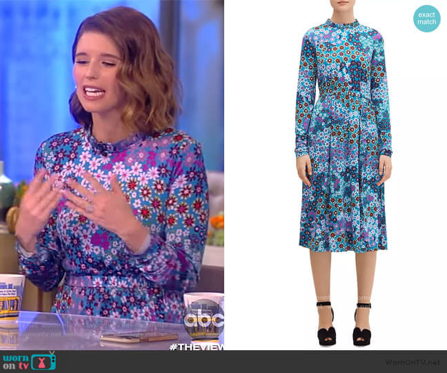 Kate Spade Pacific Petals Floral Midi Dress