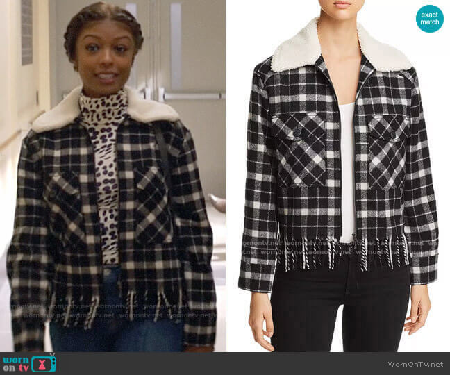 Kate Spade Rustic Plaid Jacket worn by Ali Finer (Javicia Leslie) on God Friended Me