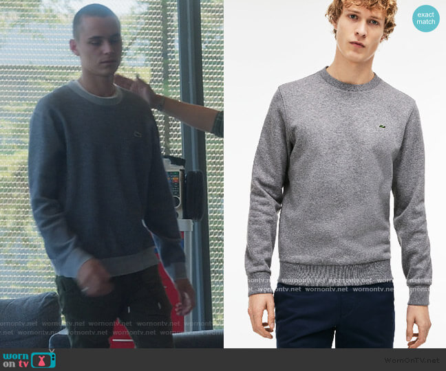 Lacoste Gray Crew Neck Sweater