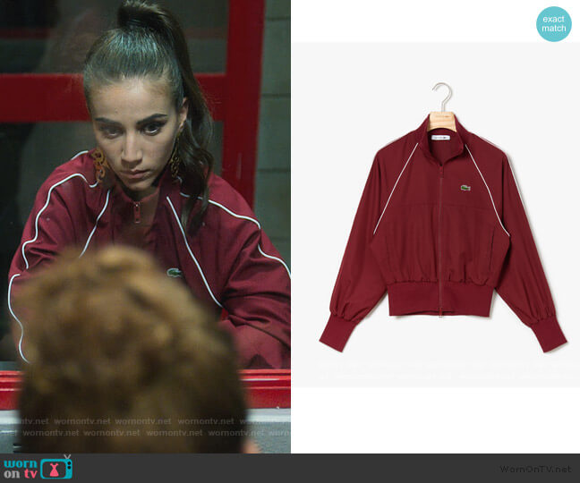 Lacoste Ultra Light Short Jacket worn by Rebeca (Claudia Salas) on Elite