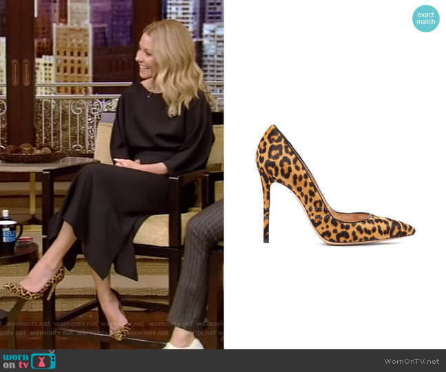 Gianvito Rossi Leopard-Print Pumps worn by Kelly Ripa on Live with Kelly and Mark