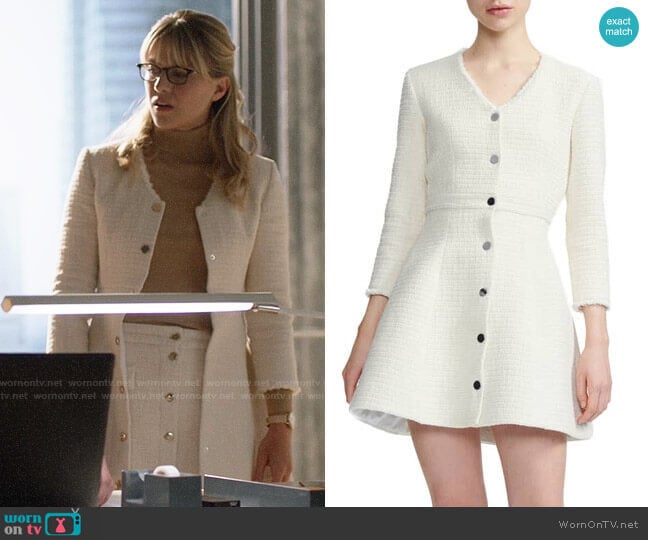 Maje Ryzer Dress worn by Kara Danvers (Melissa Benoist) on Supergirl