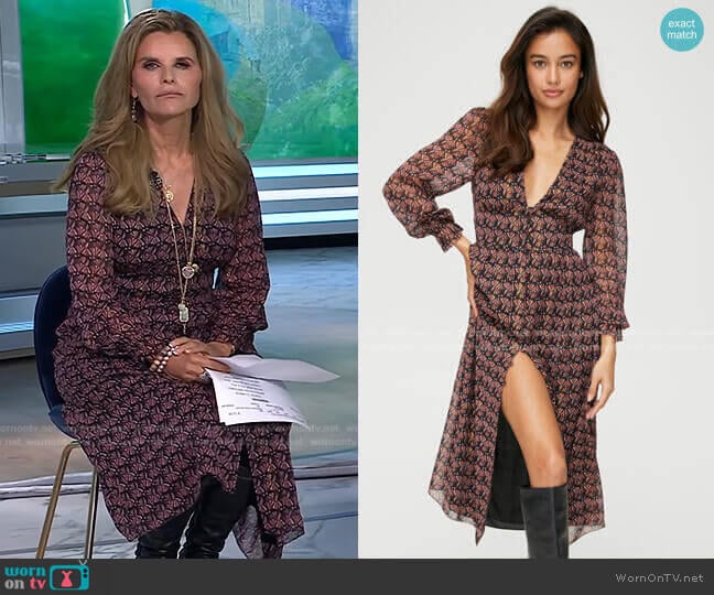 Wilfred Maxine Dress worn by Maria Shriver on Today