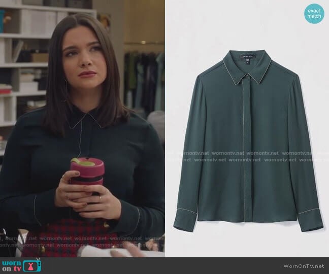 Judith & Charles Mila Blouse worn by Jane Sloan (Katie Stevens) on The Bold Type