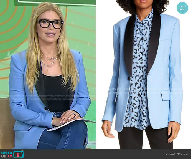 A.L.C. Oren Stretch Wool Jacket worn by Jill Martin on Today