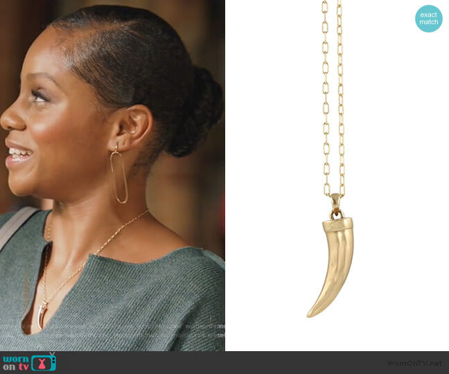 Peggi Li Bronze Horn Necklace