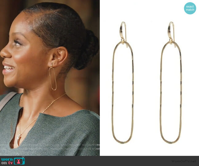 Peggi Li Slim Oval Earrings