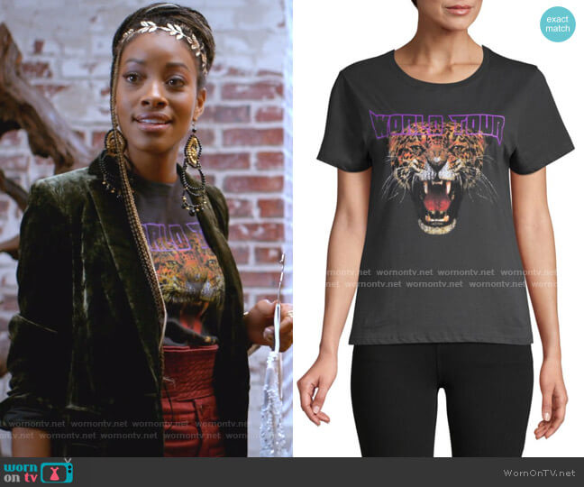 Prince Peter Collections Tiger World Tour Graphic Cotton Tee worn by Yana (Kiandra Richardson) on Empire