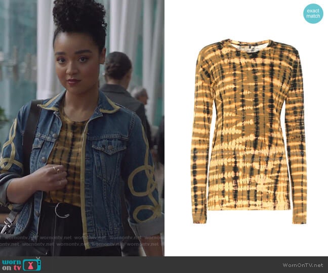 Proenza Schouler Tie-dye Cotton Shirt worn by Kat Edison (Aisha Dee) on The Bold Type