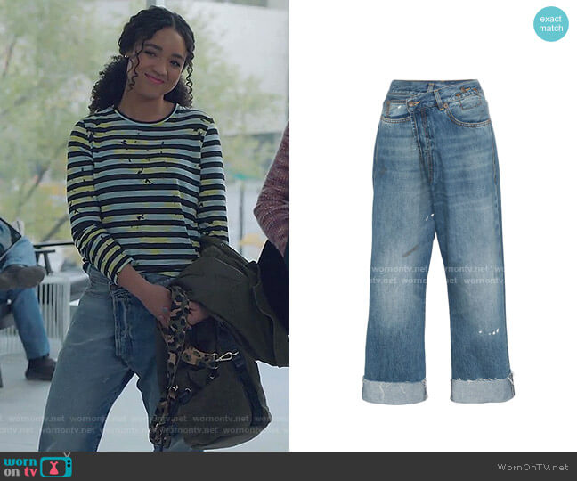 R13 Crossover Jeans worn by Kat Edison (Aisha Dee) on The Bold Type