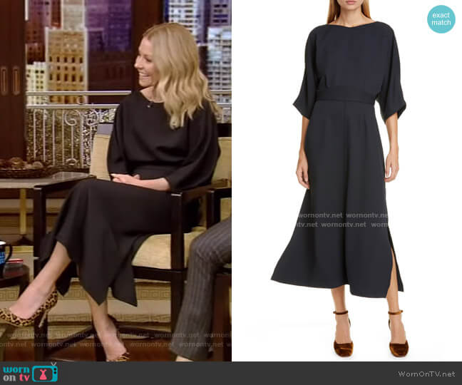 Rachel Comey Lyss Midi Dress worn by Kelly Ripa on Live with Kelly and Mark