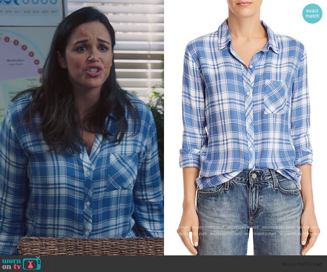 Rails Hunter Plaid Shirt worn by Amy Santiago (Melissa Fumero) on Brooklyn Nine-Nine