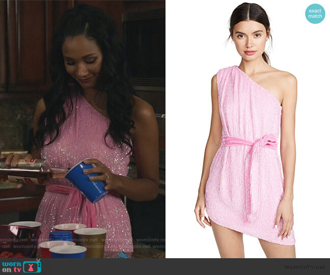 Retrofete Ella Sequined Dress worn by Layla Keating (Greta Onieogou) on All American