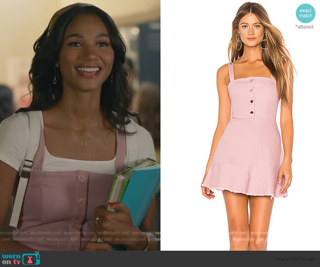 Superdown Carmen Button Up Dress worn by Layla Keating (Greta Onieogou) on All American