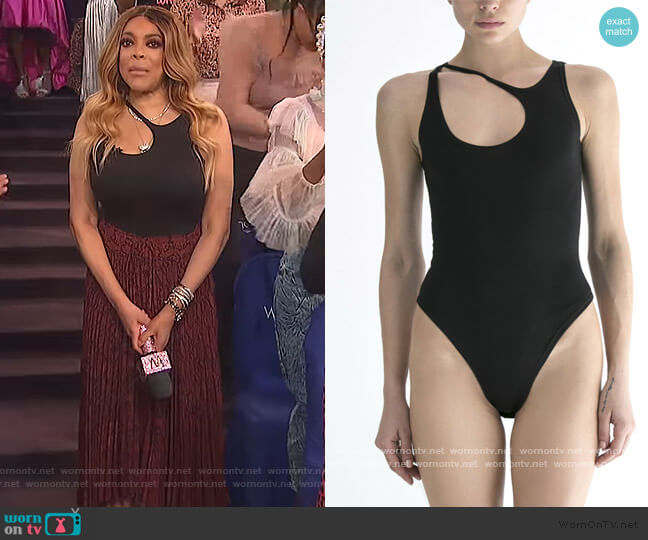 The C Edition Chrysa Bodysuit worn by Wendy Williams on The Wendy Williams Show