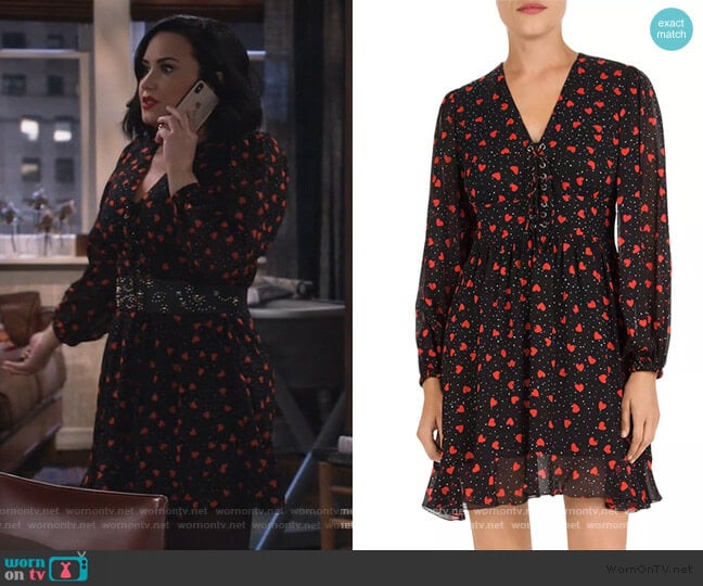 The Kooples So in Love Muslin Lace-Up Dress