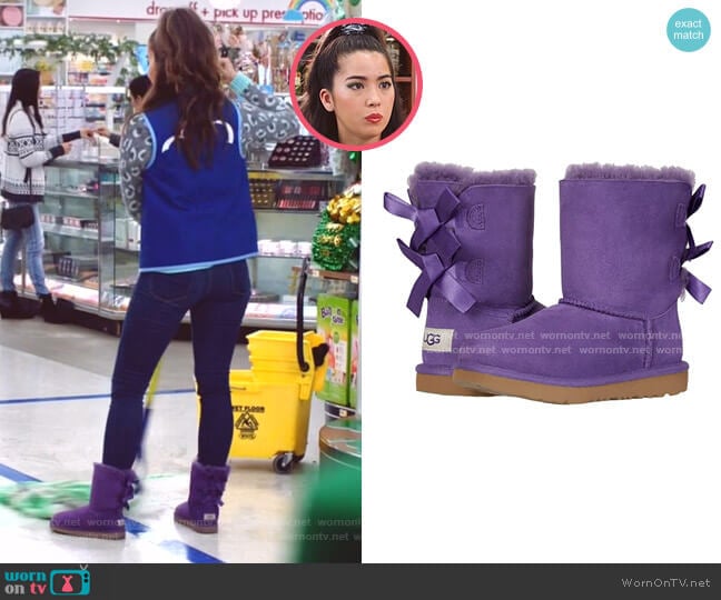 Ugg Kids Bailey Bow II Boot worn by Cheyenne (Nichole Bloom) on Superstore