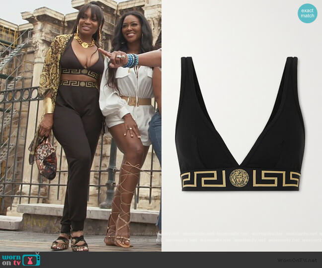 Versace Stretch-cotton jersey soft-cup bra