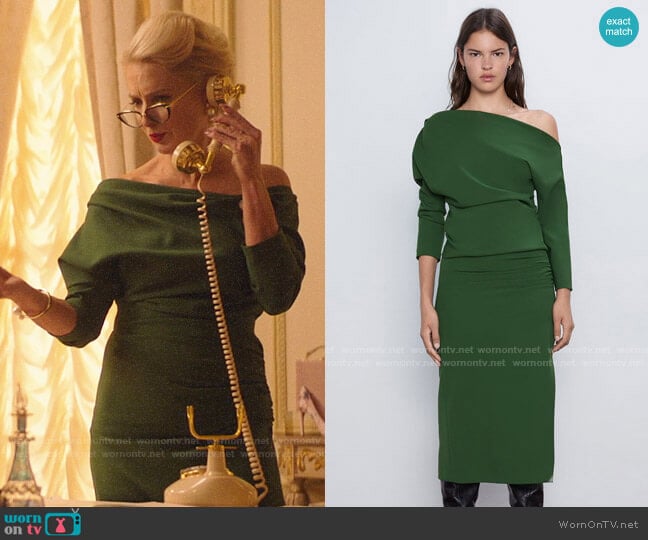 Zara Ruched Sleeve Top worn by  Gloria Grandbilt (Katherine LaNasa) on Katy Keene