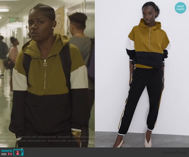 Zara Jacket with Pouch Pocket worn by Tamia Cooper (Bre Z) on All American