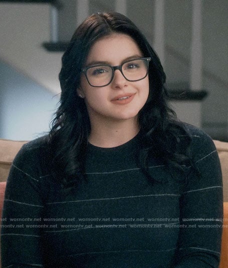 Alex’s black striped sweater on Modern Family