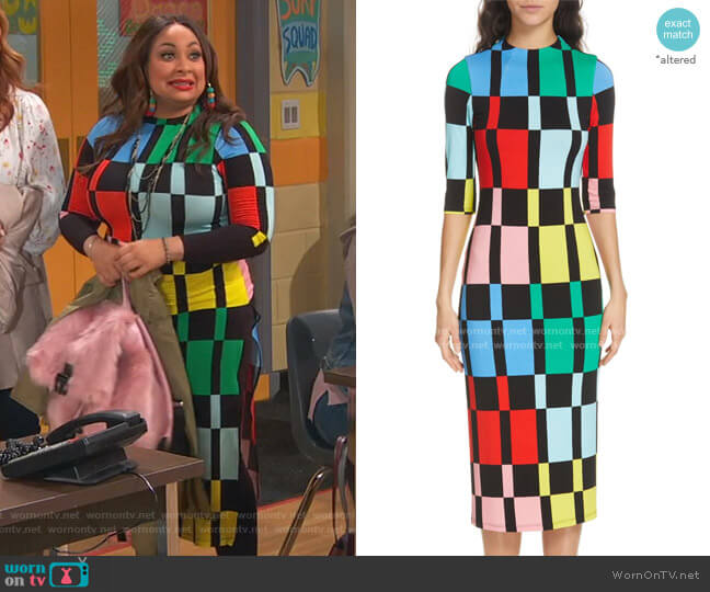 Alice + Olivia Delora Dress worn by Raven Baxter (Raven-Symoné) on Ravens Home